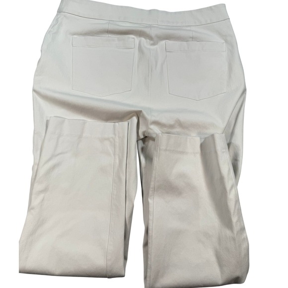 SPANX White Ponte Pull On Pants Straight Leg Stretch Career Casual Officecore - Picture 11 of 14